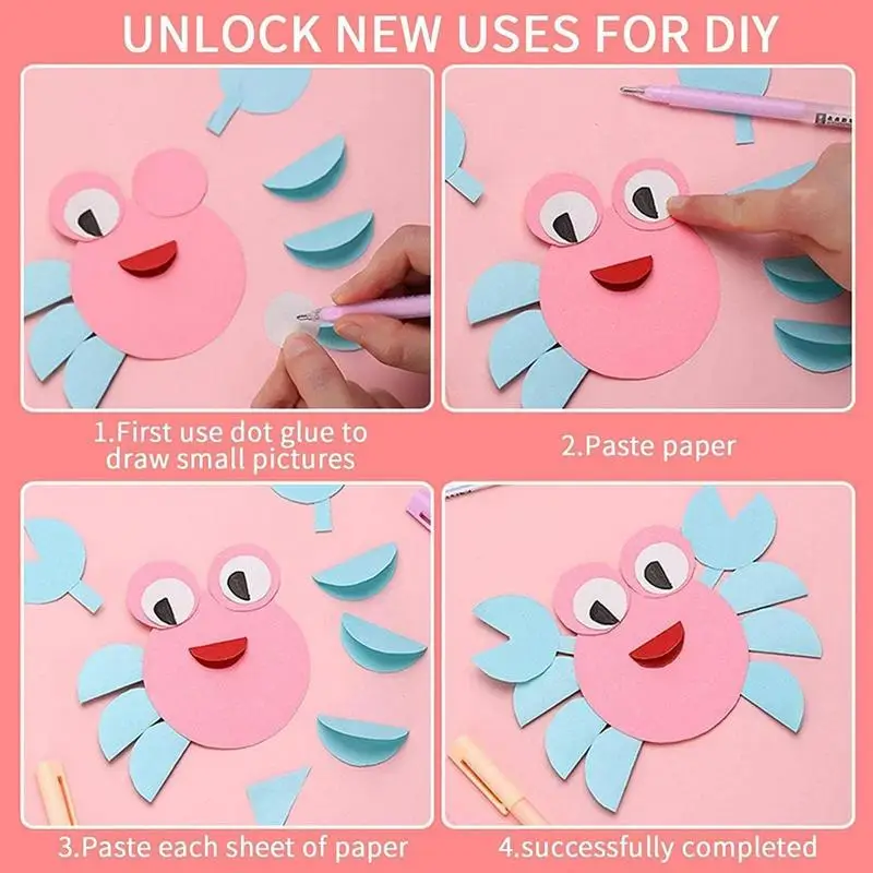 Penna per colla Color caramella penna per erogazione manuale ad asciugatura rapida Stick per colla solida manuale per studenti fai da te colla ad alta viscosità ufficio