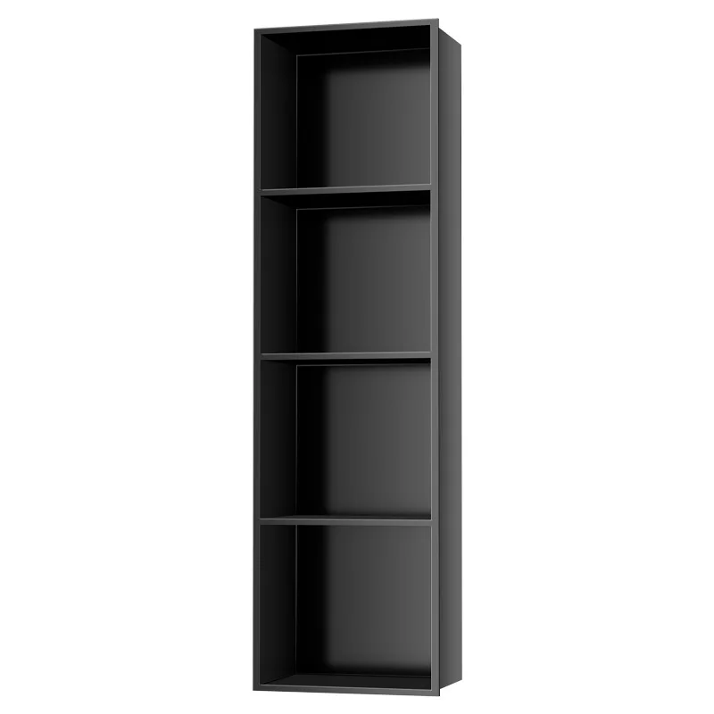 

Stainless steel niche cabinet baffle metal TV background wall display recessed toilet bathroom