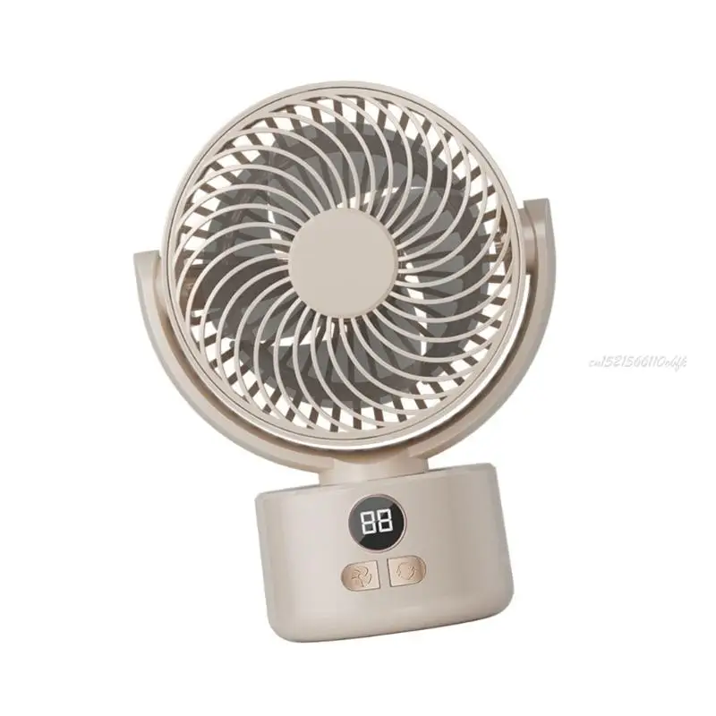 27RB Portable Tripod Camping Fan 3600mAh Rechargeable Digital Display USB Powered Cooling Fan For Home And Adventure