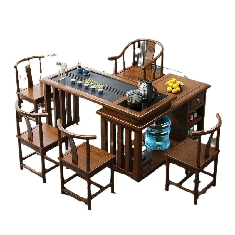 Balcony rotating tea table Balcony tea table