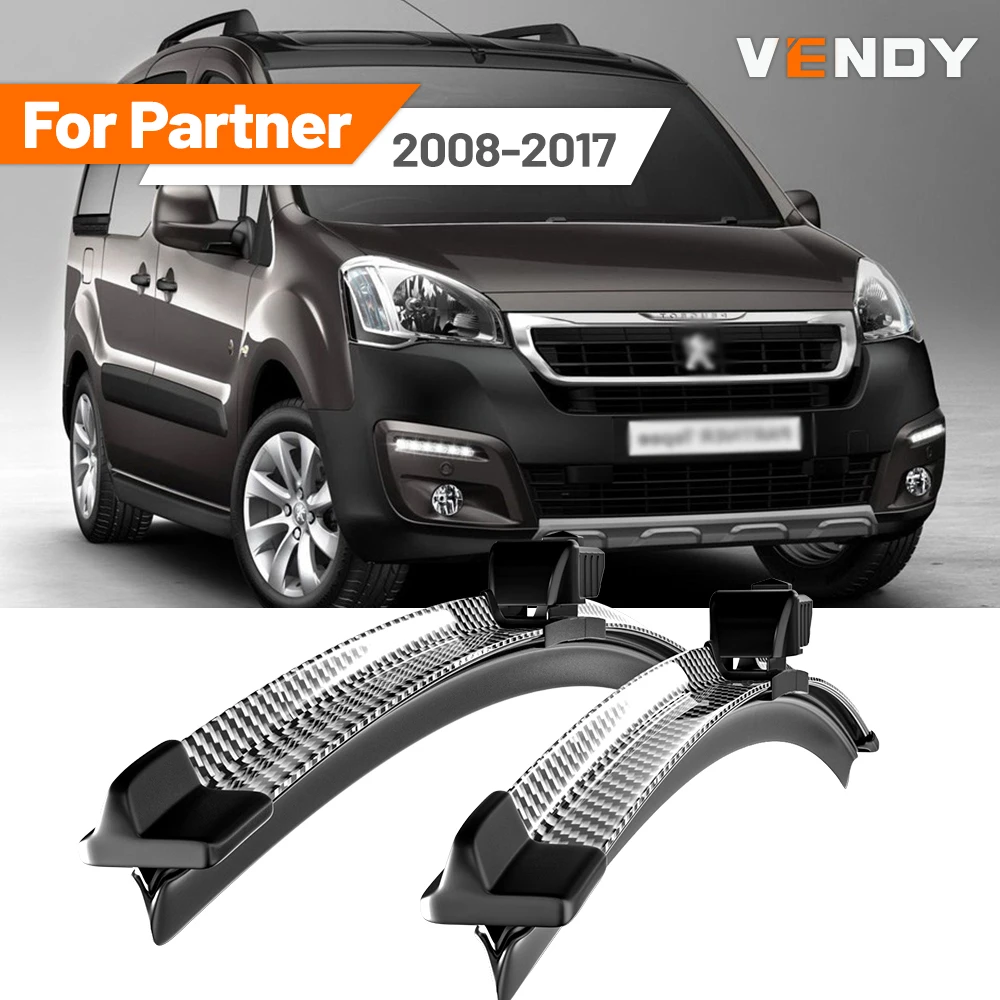 

Для Peugeot Partner 2 2008-2017 2009 2010 2012 2013 2015 2016 2 шт. щетки стеклоочистителя переднего стекла дворники из углеродного волокна