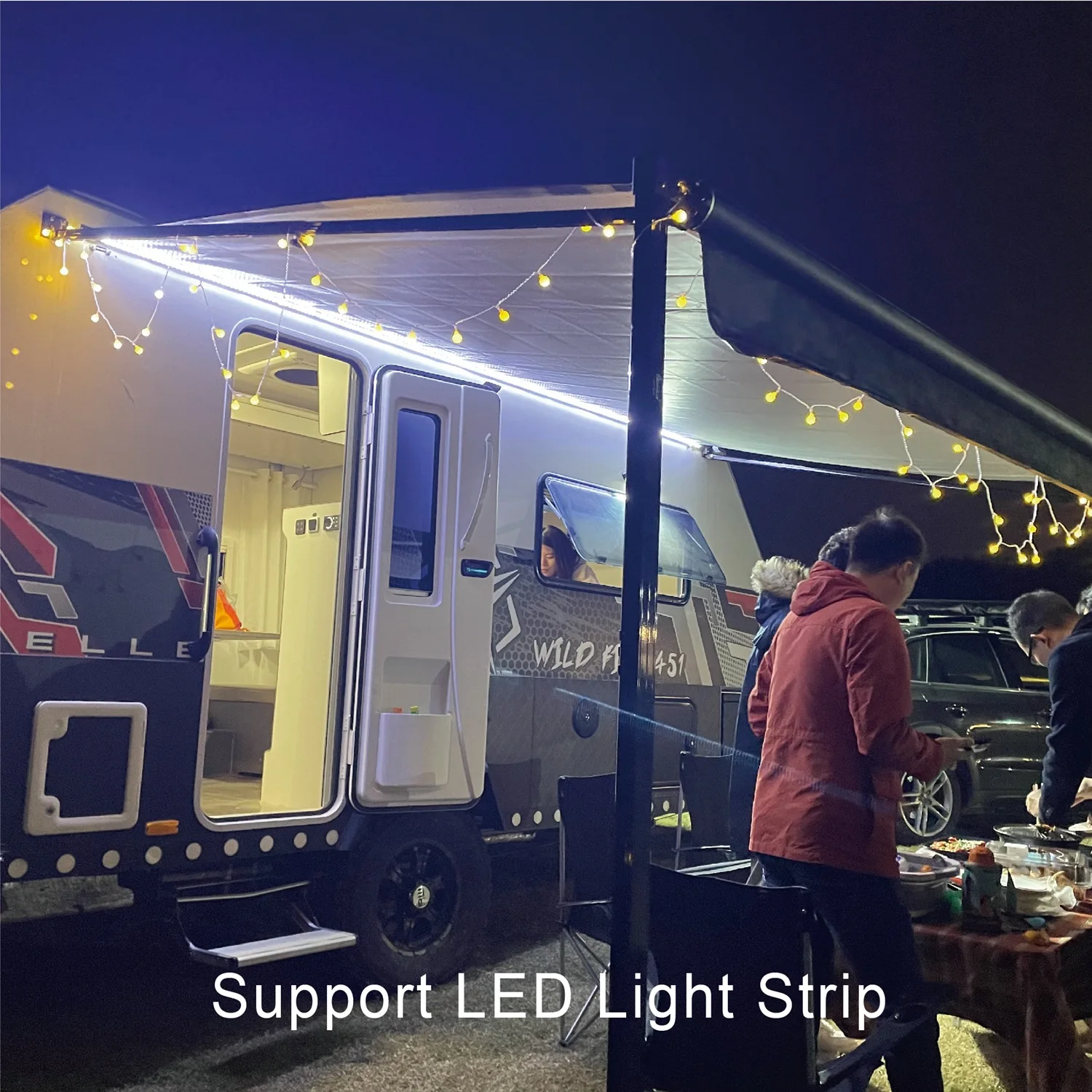 STLF Awnlux per tessuto sostitutivo australiano e americano in lega di alluminio, comfort esterno migliorato per tenda da sole per camper e camper