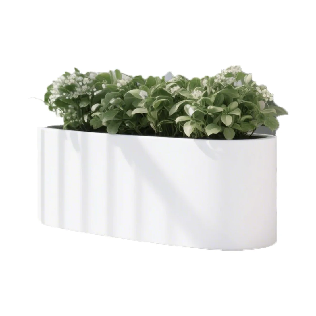 Outdoor wrought iron flower box partition square commercial street flower pot courtyard sales department outside the flower groo