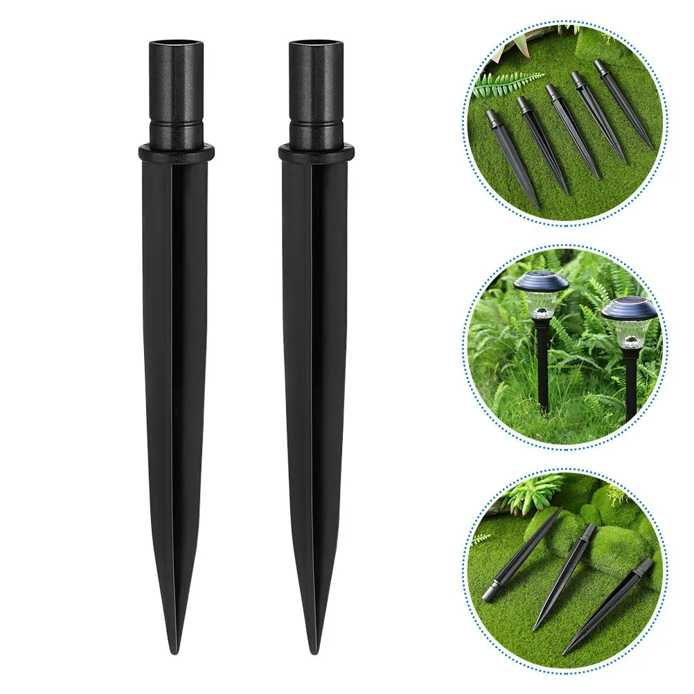 

15Pcs Plastic Reinforced Ground Stakes Replacement for Solar Path Lights Garden Torch Light Stakes Plastic Spikes