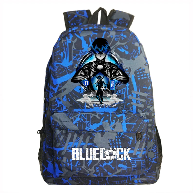 

Hot Anime BLUE LOCK Fashion Backpack Nagi Isagi Yoichi Graphic School Bags Travel Rucksack Boys Girls Cartoon Bookbag backpack