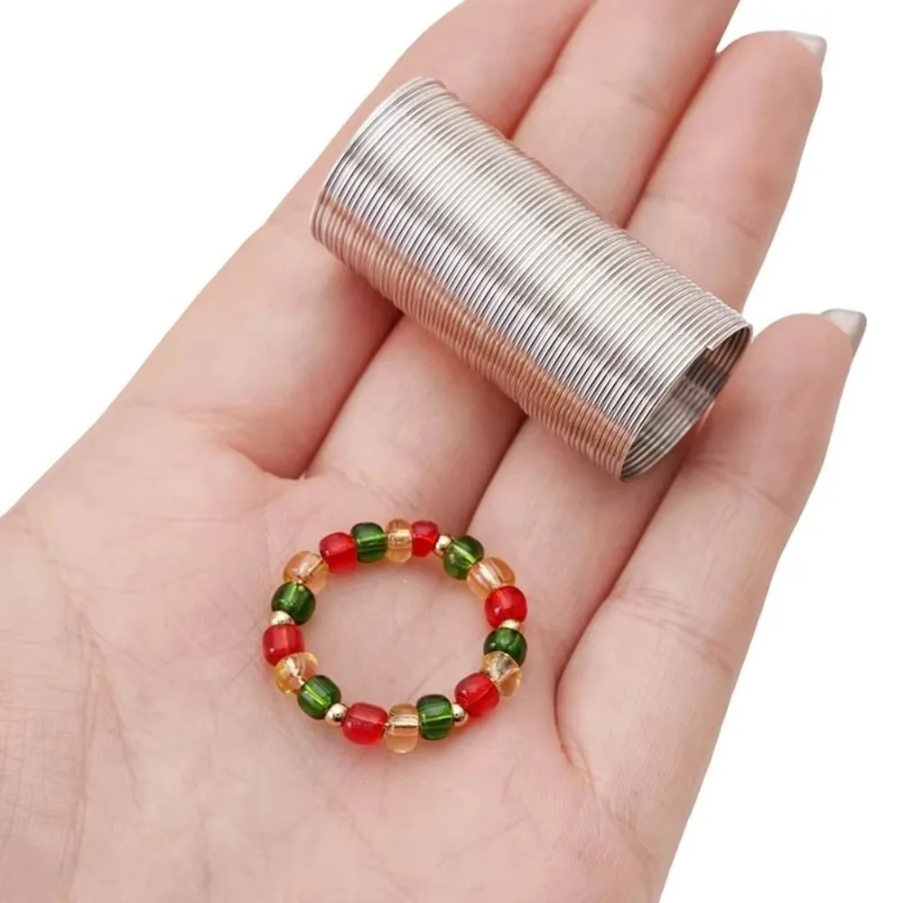 68 Loops/Lot 0.6mm Memory Steel Wire Gold/Rhodium Color Handmade Memory Wire Ring Jewelry Making Circle Jewelry Wire Wrapping