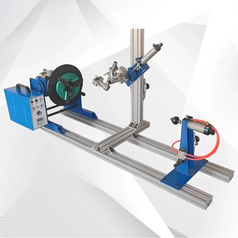 

High-quality mini rotary welding positioner table with fixture chuck, 10 kg payload, single-axis turntable