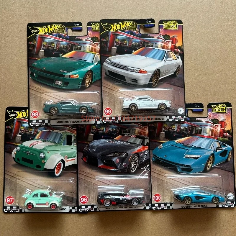 

Mattel Hot Wheels Car Boulevard 20 2024 Mix 2 Gjt68 V Case Toyota Mitsubishi Nissan Gtr 1/64 Diecast Vehicle Collection Model