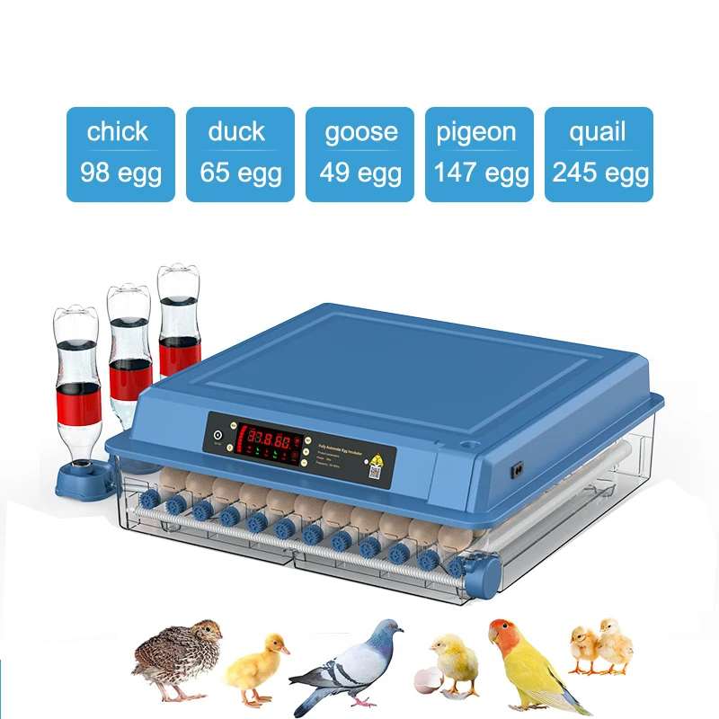 

98 Eggs Incubator Automatic Chicken Incubators for Hatchin Electric Brooder Temperature Humidity Automatically Add Water