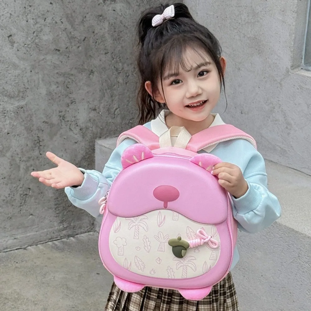 

Bear Children's School Bag Oxford Make a Sound Cartoon Kids Backpacks Wear-resistant Large Capacity Toddler Daycare Bag Gift