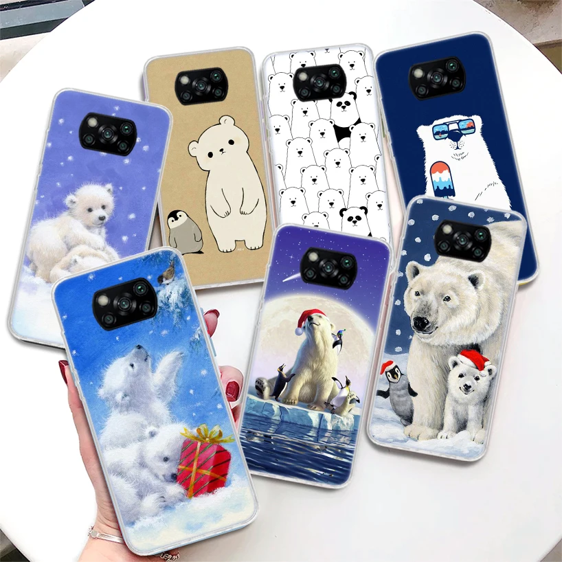 Polar Bear Newly Arrived Coque Phone Case For Xiaomi Mi 11 Lite 11i 12T 11T 10T 9T 12 Pro 10 9 8 12X 6X 5X Ultra Soft Cover Shel