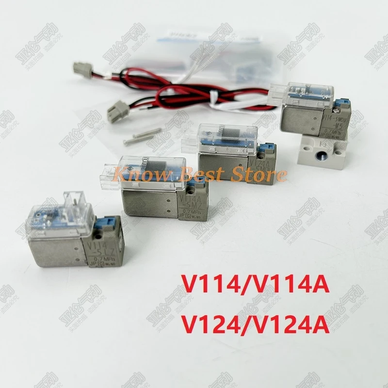 

1 шт. электромагнитный клапан типа SMC V114A/V114-5L/5M/5LZ/5MZ/5MOU/5LOZ/5MOZ-M5 катушка V124