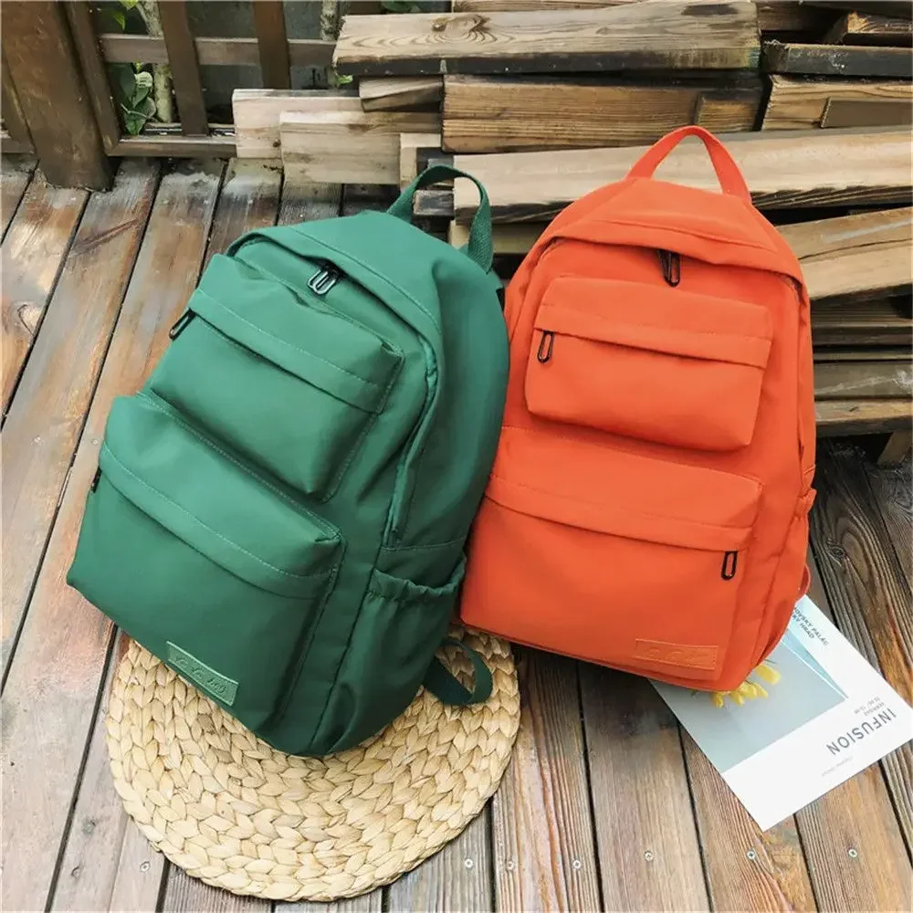 Students Waterproof Nylon Backpack for Women Multi Pocket Travel Backpacks Female School Bag for Teenage Girls Back To School 가방