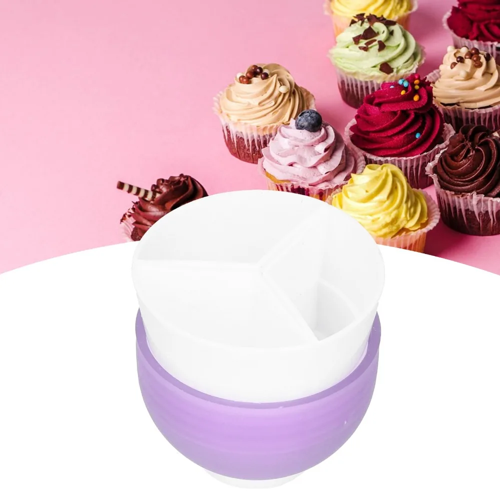 Food Grade PP Cake Decorating Tips Set Smooth Edge Extrusion Type Russian Nozzle Converter 3 Color Swirl Feature Lightweight