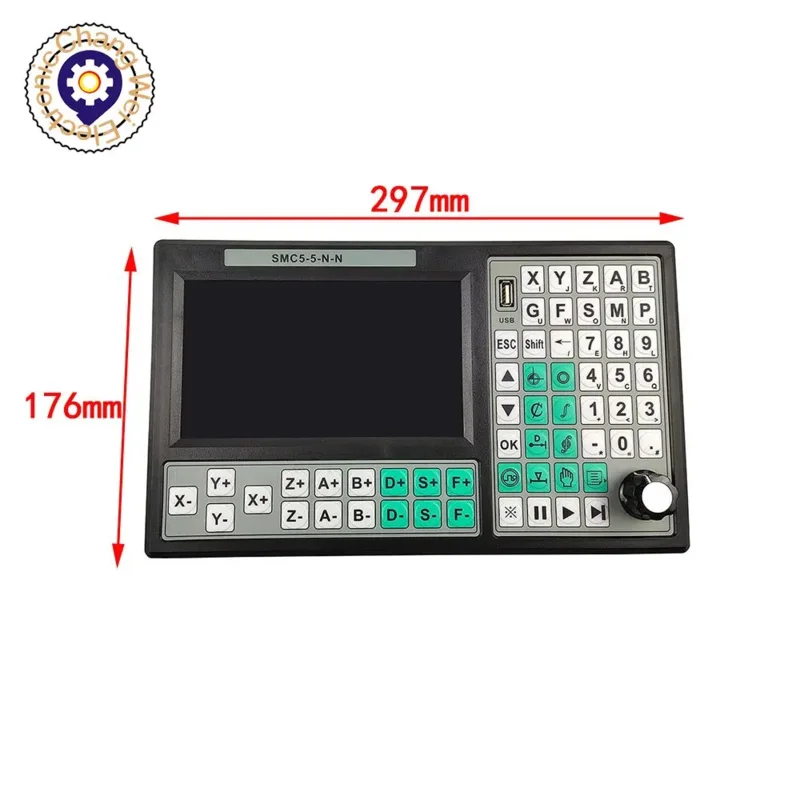 CNC 5-Achsen-RTCP-Offline-USB-Controller SMC5-5-N-N 500 kHz G-Code 7-Zoll-Großbildschirm ersetzt Mach3 Cyclmotion