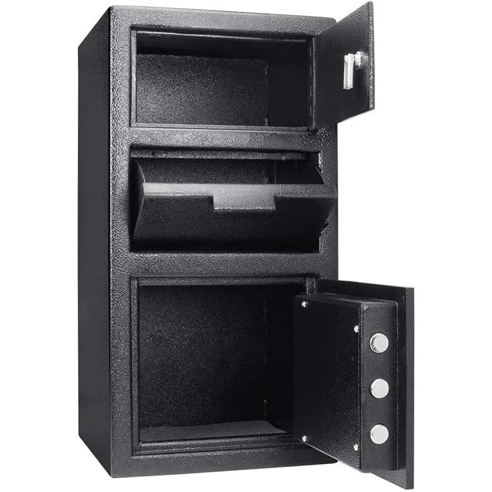 Black Storage Cabinet Furniture Office Filing Cabinets 0.72/0.78 Cubic Ft Document Organizer Gun Safe Cabinets for Living Room