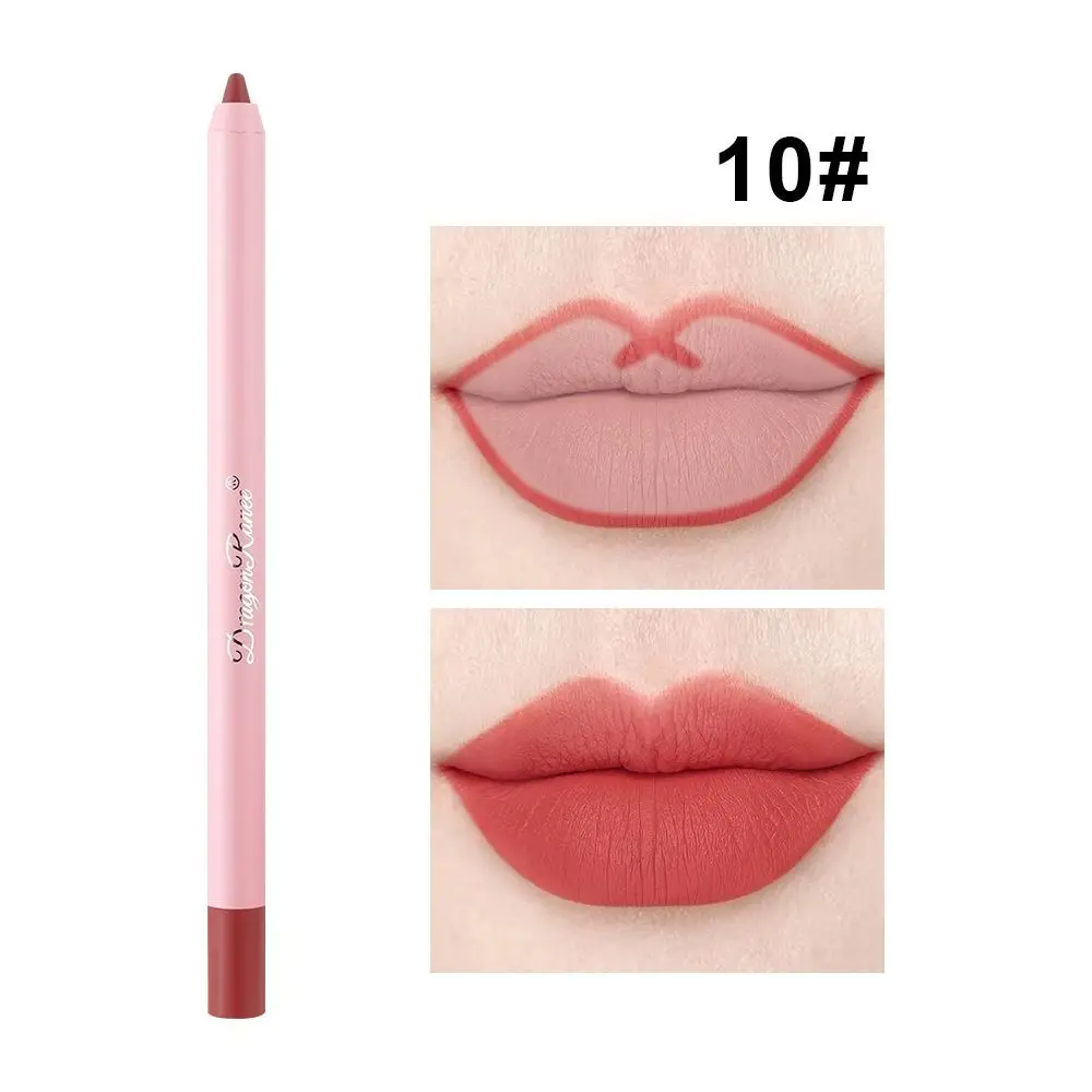 Waterdichte Lipliner Potlood Nieuwe Fluwelen Matte Fluwelen Lipliner Potlood Natuurlijke Omtrek Lip Contour Lijn Lip Liner