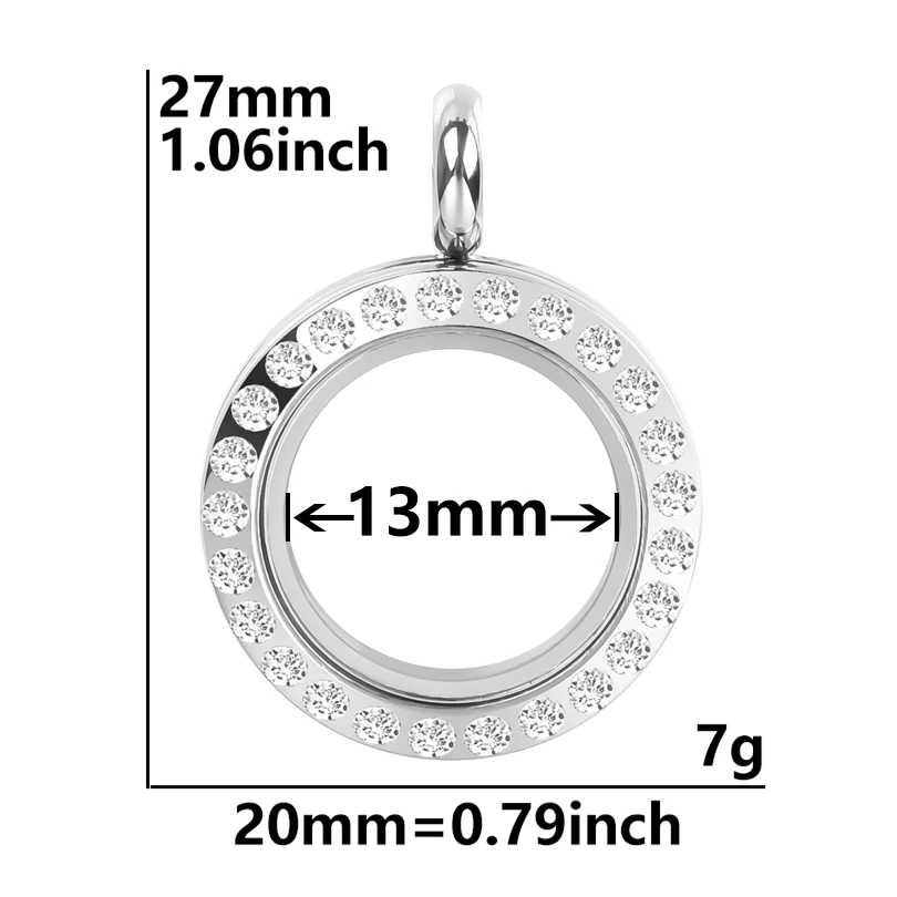 1 Stück Edelstahl zu öffnende Glasmünze Lünette Feuerbestattung Urne Medaillon Anhänger rund zuverlässig Bild Medaillon iPлон Schmuck