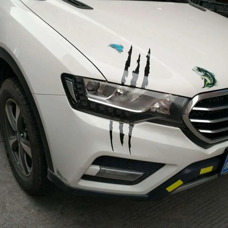 Car Monster Claw Scratch Decal Reflective Sticker For Car Auto Headlight Decoration Vinyl Decal
