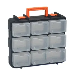 Plastic Portable Parts Toolbox Multi-Grid Combination Screw Storage Box Screwdriver Repair Tool Box Double-sided Storage Box