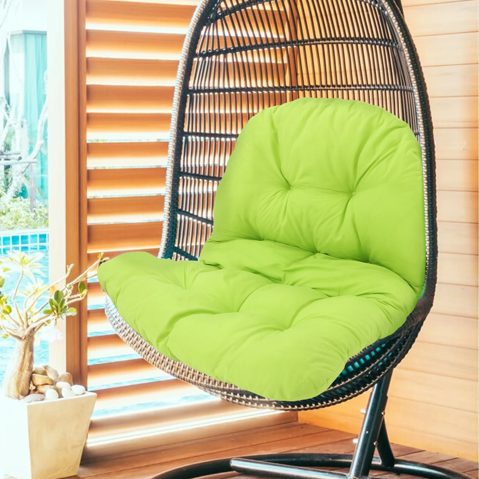 

Swing Egg Chair Cushion Thickened Multipurpose Outdoor Hammock Patio Furniture Soft Cozy Durable Easy Maintenance Various Colors