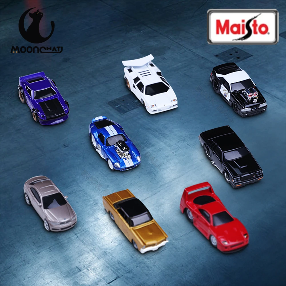 1:64 Maisto Muscle Machines Model Ferrari F40 Multiple Small Alloy Model Porsche 911 Lamborghini Ford Chevelle Wagon Toyota Toy