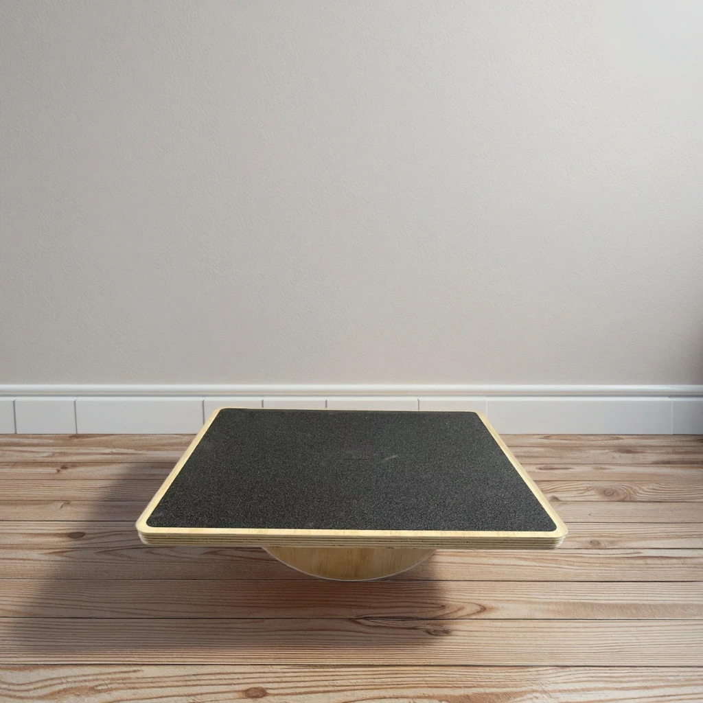 

Non-slip Rectangular Wooden Fitness Yoga Wobble Balance Board Exercise Balanced Fitness Board Twist Board