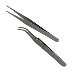 For Picking Up Parts 2pcs Tweezers Stainless Steel Mini Tweezers Repair Tool Dismantling Hand Tool Set Precision