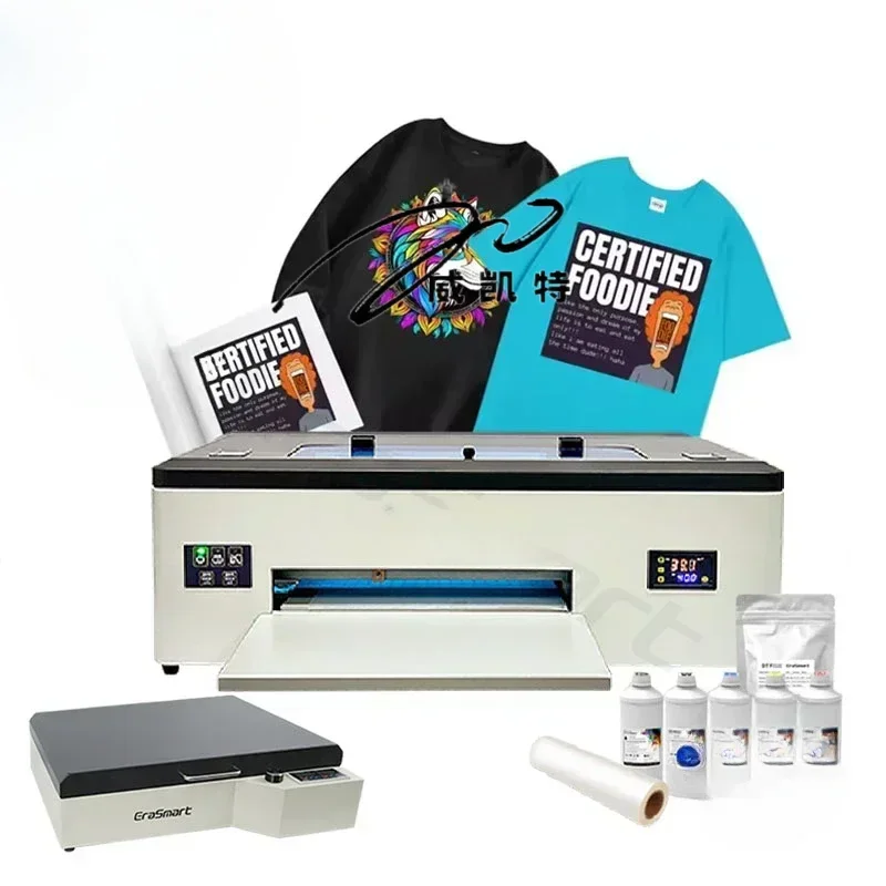 

A3 dtf printer, clothing digital t-shirt printing machine, 30cm dual i3200 head dtf tools