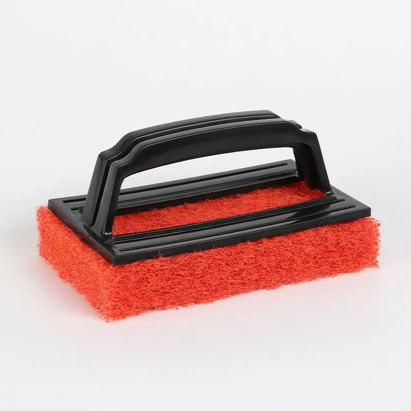 

YJQ 3PCS Polyester 15 * 9 * 2cm Multifunctional Cleaning Brush with PP Handle Bath Floor Tile Brush