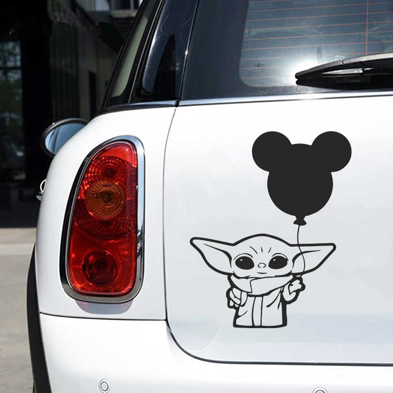 Space Wars Car Styling Vinyl Sticker Baby Mouse Balloon Decals Car Window Decoration Decals For Laptop Cup Glass Bottle