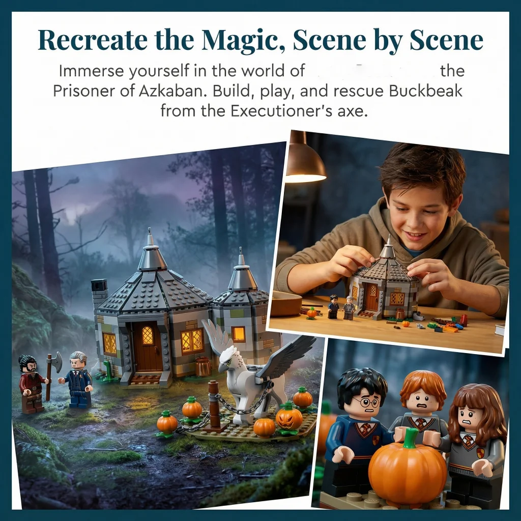 

496pcs Buckbeak's Rescue building blocks set puzzle toys for Kids and Adults Creative Model gift idea for Christmas,birthday