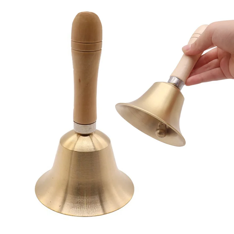 7CM Super Loud Hand Bells Solid Brass Call Bells For Seniors In The Home Animal Training Dinner Parties Meditation