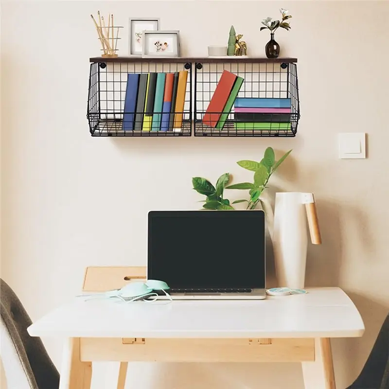 

Stackable Kitchen Counter Baskets For Wall Mounted For Wall Hanging Fruit And Snack Organization Storage-A45M