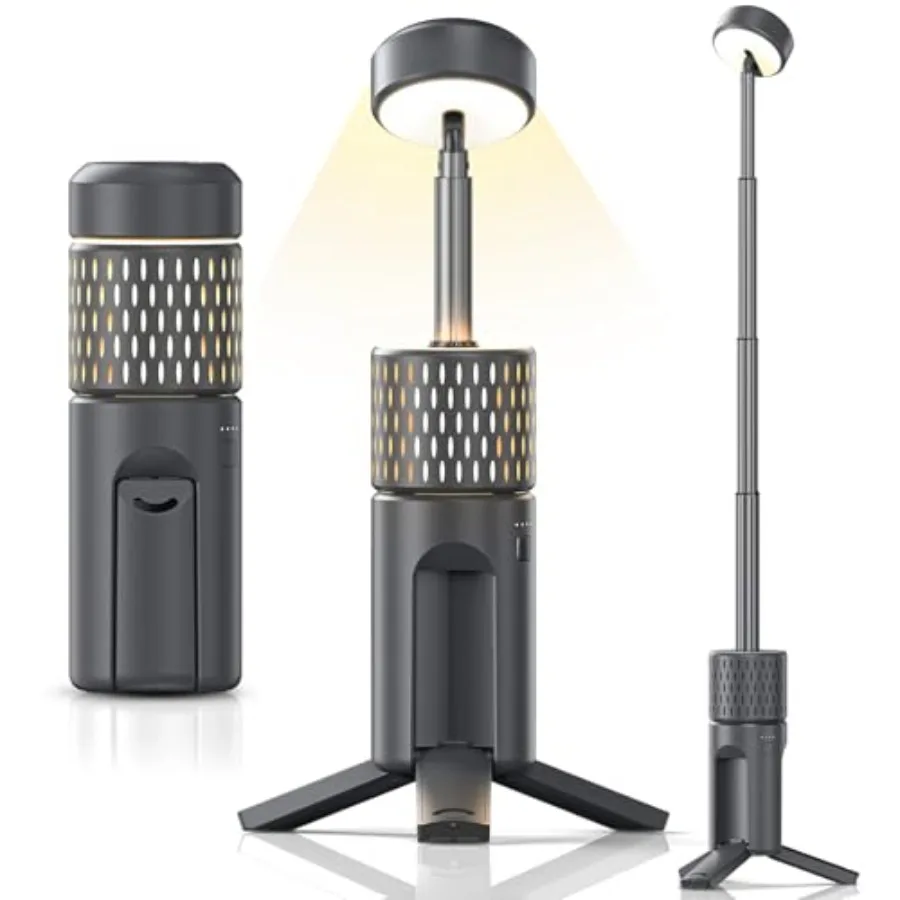 

Telescopic Camping Lights, Rechargeable Camping Lantern, Portable Outdoor Tent Light, Hiking, Emergency, Fishing, Camping Essen