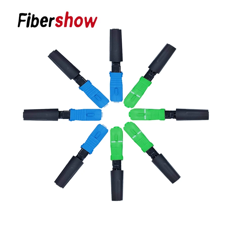 Fast Connector SC APC Single Mode Fiber Optic Adapter SC UPC Cold Connection Quick Field Assembly FTTH Embedded Fiber Optic