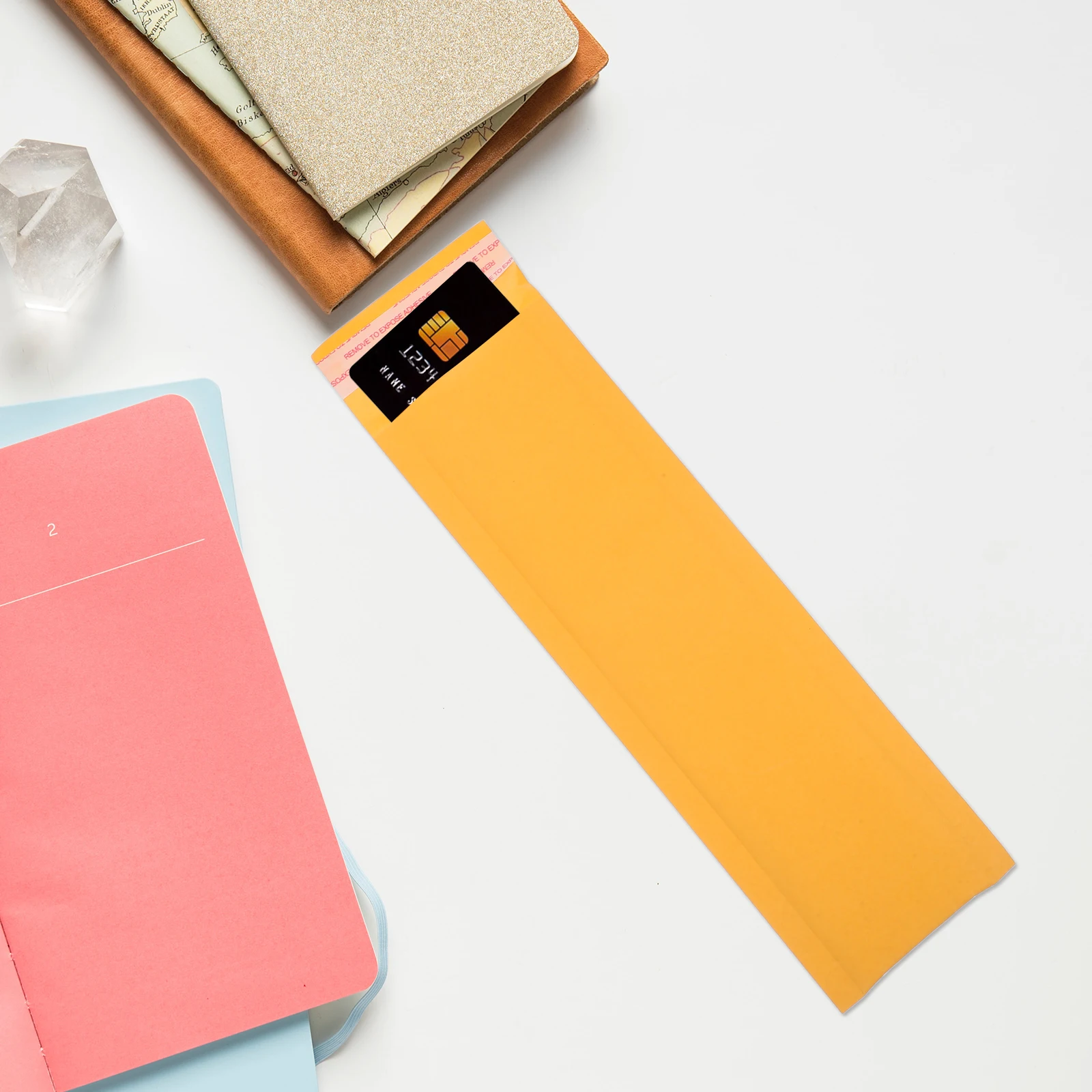 

50pcs Bubble Mailers Craft Paper Self Seal Padded Envelopes Yellow Envelopes For Shipping Mailing Cosmetics Jewelry