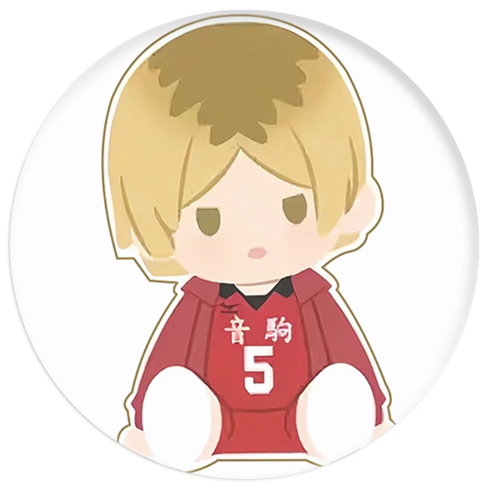 Anime Haikyuu da 58 mm!! Hinata Shoyo Kei Tsukishima COSTUME cosplay Distintivo Spilla SPTE Spilla in banda stagnata ﻿   Prop Gilf