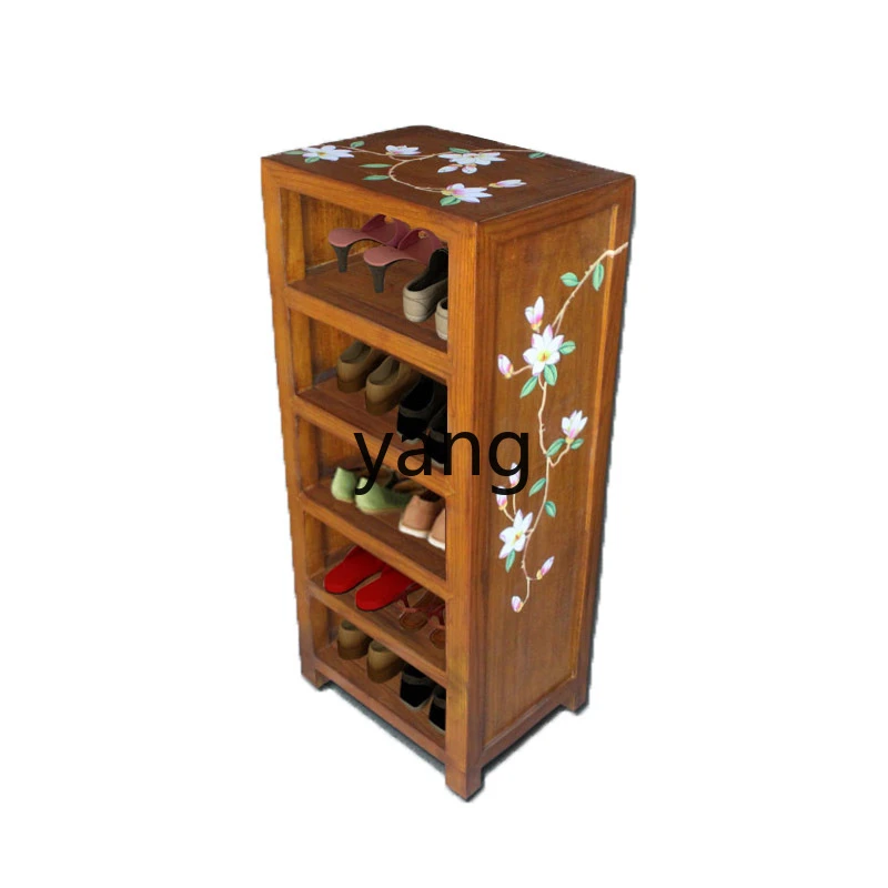 CX Simple Creative Simple Home Pastoral Solid Wood Modern Multi-Layer Economic Art Shoe Cabinet