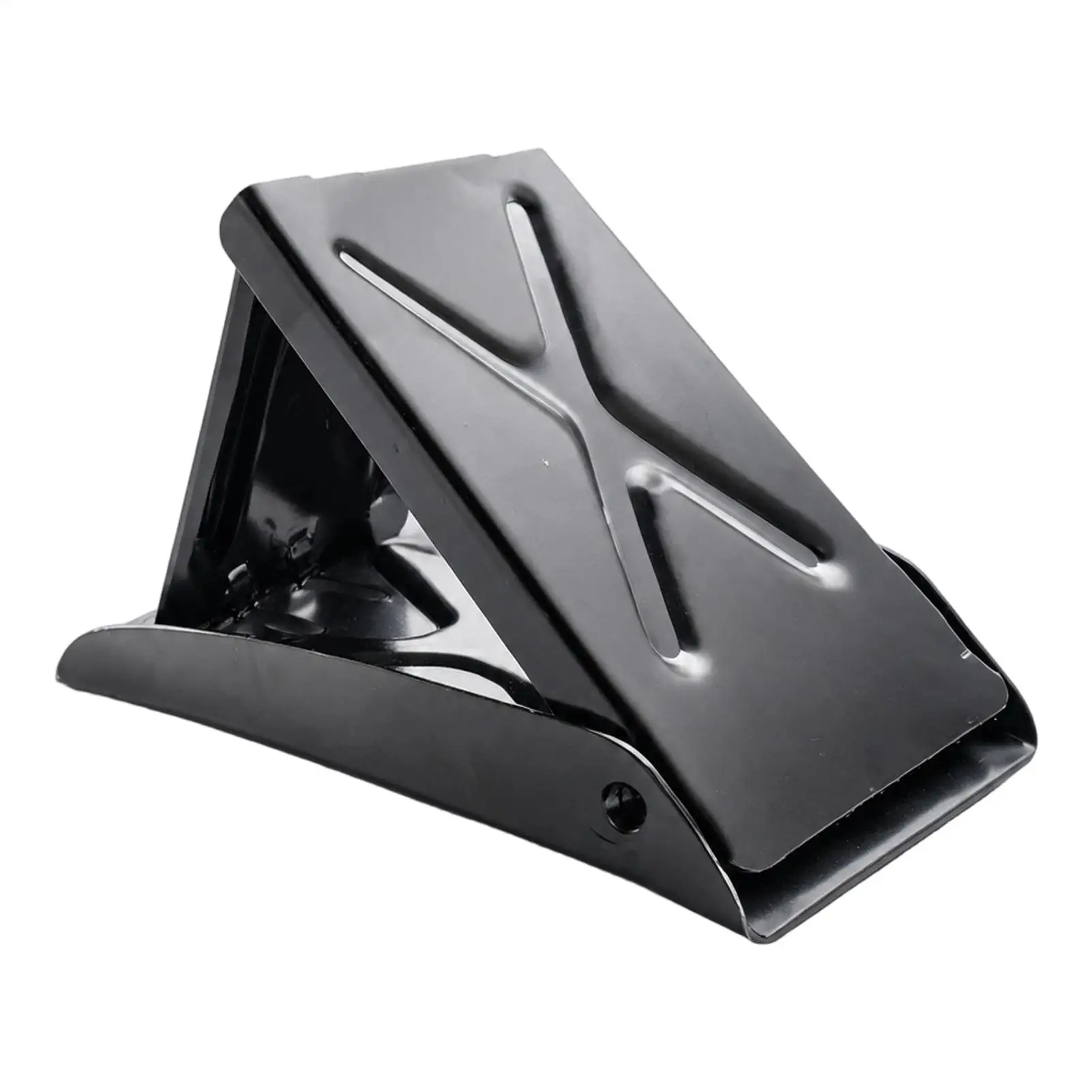 Wheel Chock, Foldable, Convenient Anti Slip Portable Metal Wheel Chock Block Tire Stop for Trailer Car Trucks SUV