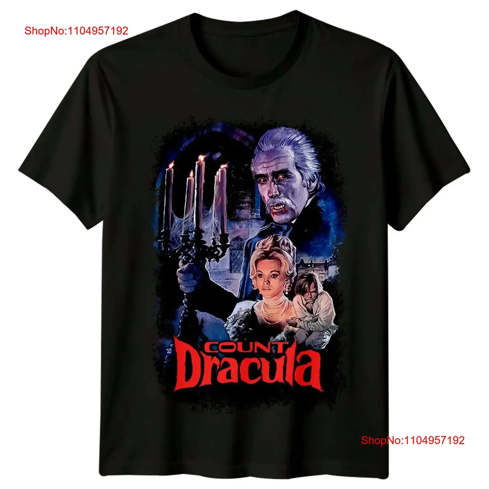 

Count Dracula 1970 Movie Poster Inspired T Shirt Retro 70s vintage Washed Breathable streetwear fashion Soft Casual