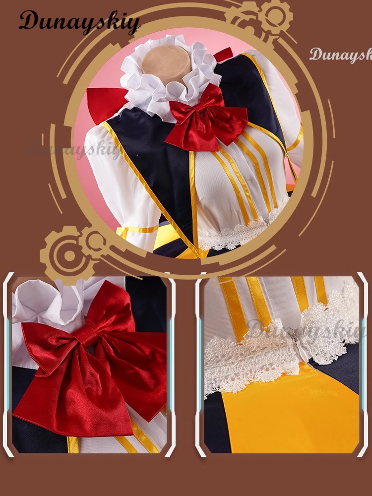 M circo i Costume Cosplay ku Torta carino gonna soffice Abito da festa da sera femminile Set completo Parrucca di alta qualità Uniforme Halloween