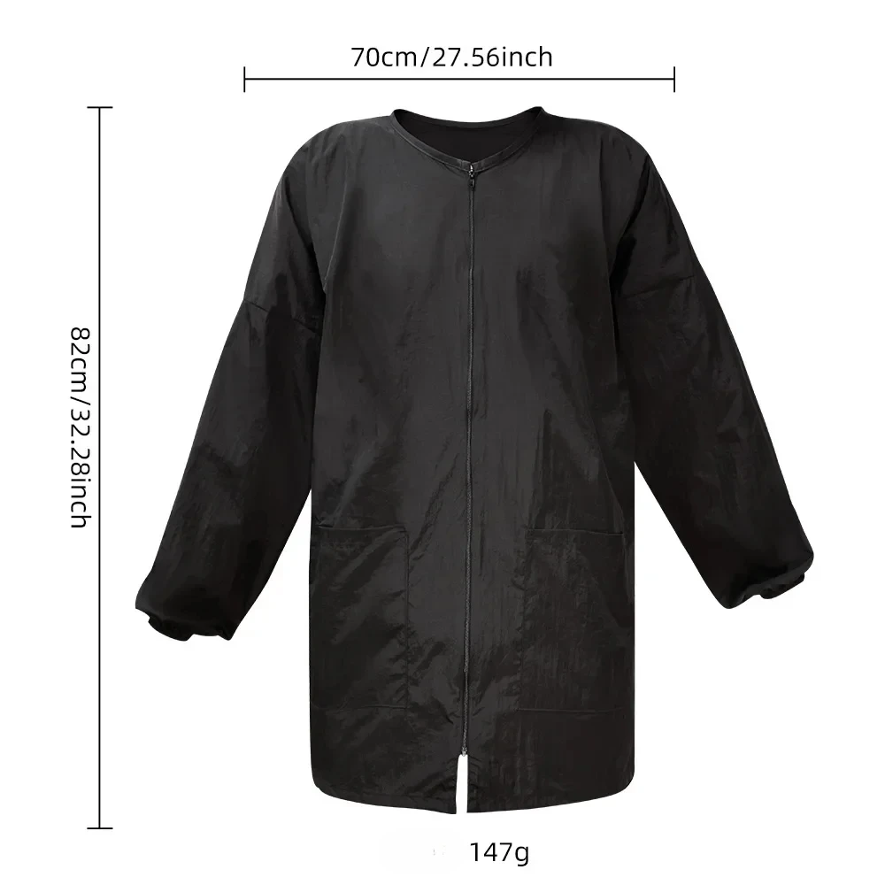 Barber Long Sleeved Haircutting Capes Waterproof Hairdresser Cutting Gown Antistatic Hairstyling Cloth Salon