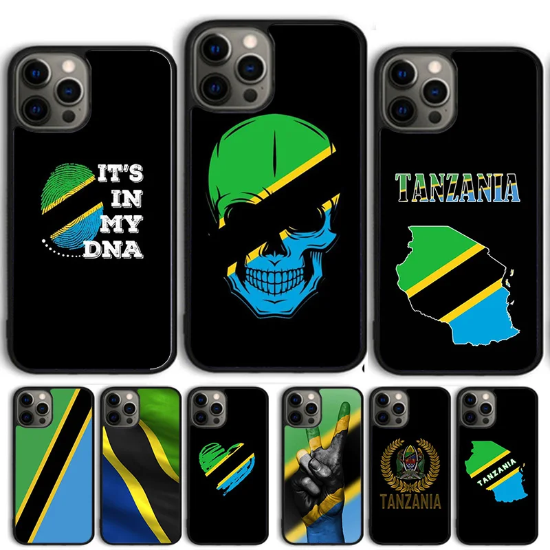 Tanzania Flag Coat Of Arms Phone Case Cover For iPhone 15 16 14 13 12 Pro Max mini 11 Pro Max XS XR Plus Coque Shell