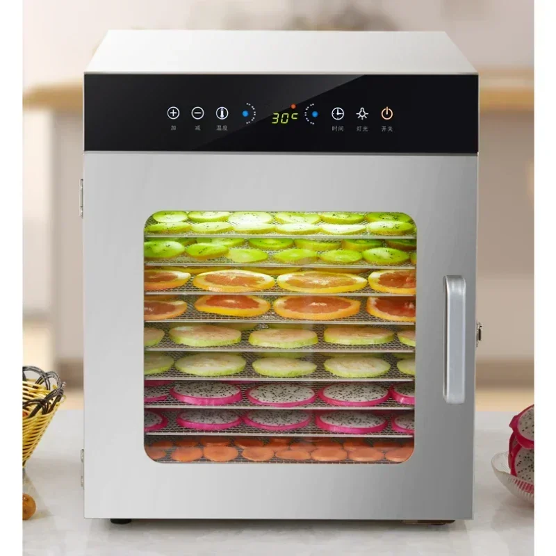 110V Household and Commercial Dual-Use Fruit Dehydrator Multi-Function Baking Machine Jerky Dried Shrimp Pet Snack Dryer