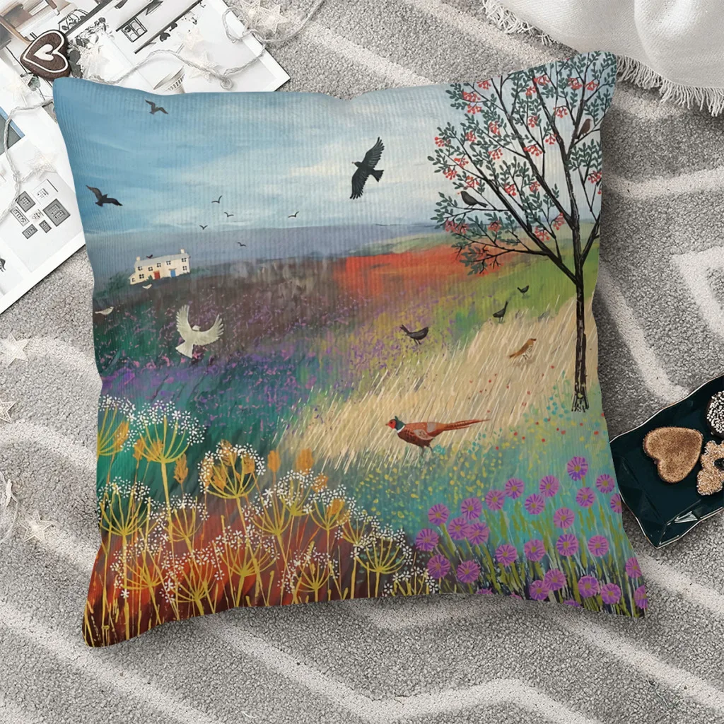 

The Rowan Tree Polyester Cushion Cover For Bedroom Office Decorative Reusable Cojines Decorativos