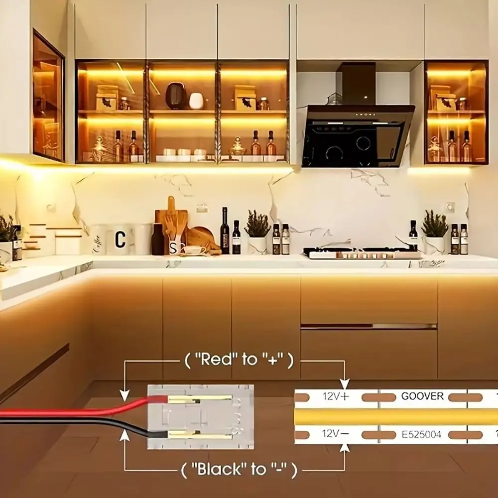 

5 шт./компл. 2/3-контактный разъем COB для светодиодной ленты для провода с одной головкой, штыревой разъем 8/10 мм с проводом 10 см, разъемы для светодиодных лент