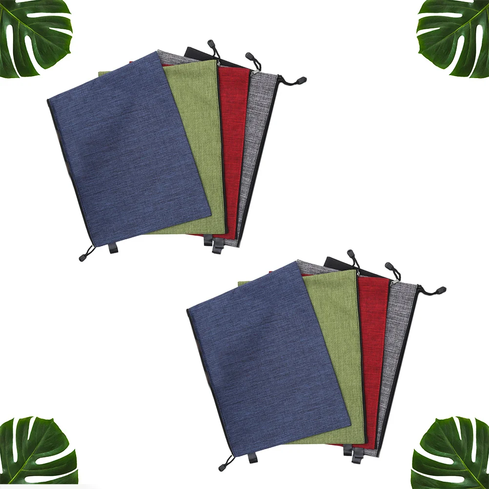 

8Pcs Waterproof Zipper File Bags Oxford Cloth Organizer Pouch Document Holder Portable for Office School Travel B4 File Bag