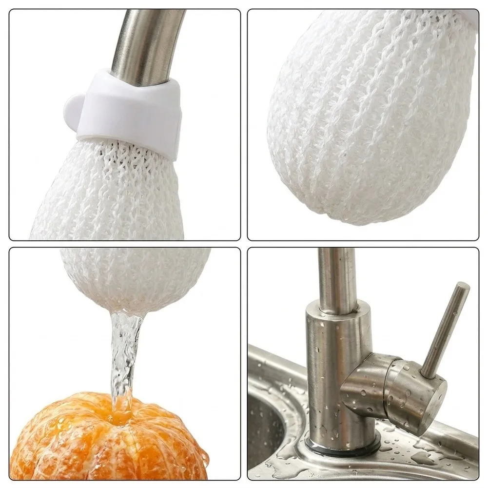 Filter Cotton Bag for Faucet Rust Particle Tool Compatible with Most Tap Designs Includes Nylon Strap Fixing Layout