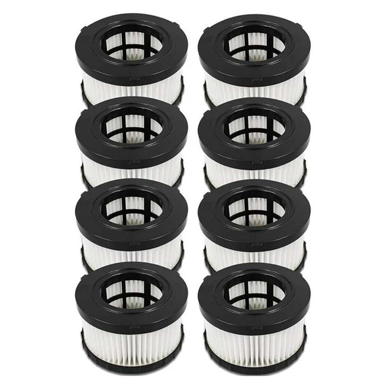 8Pcs DC5151H Replacement HEPA Filter For Dewalt DC5151H DC515 DCV517 DCV517B Wet Dry Vacuum, Vacuum Filter